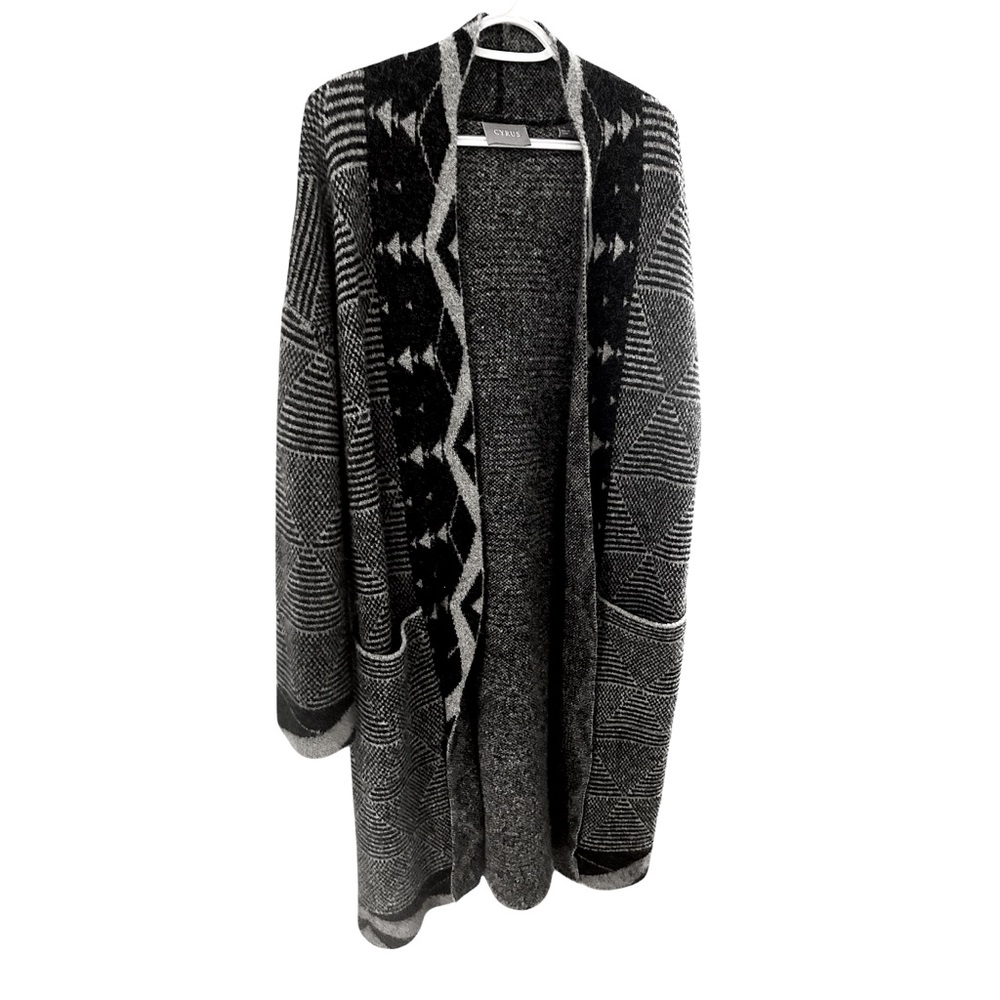 Women’s Black and White Cyrus Coat